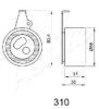 KIA 0K01612700 Tensioner, timing belt